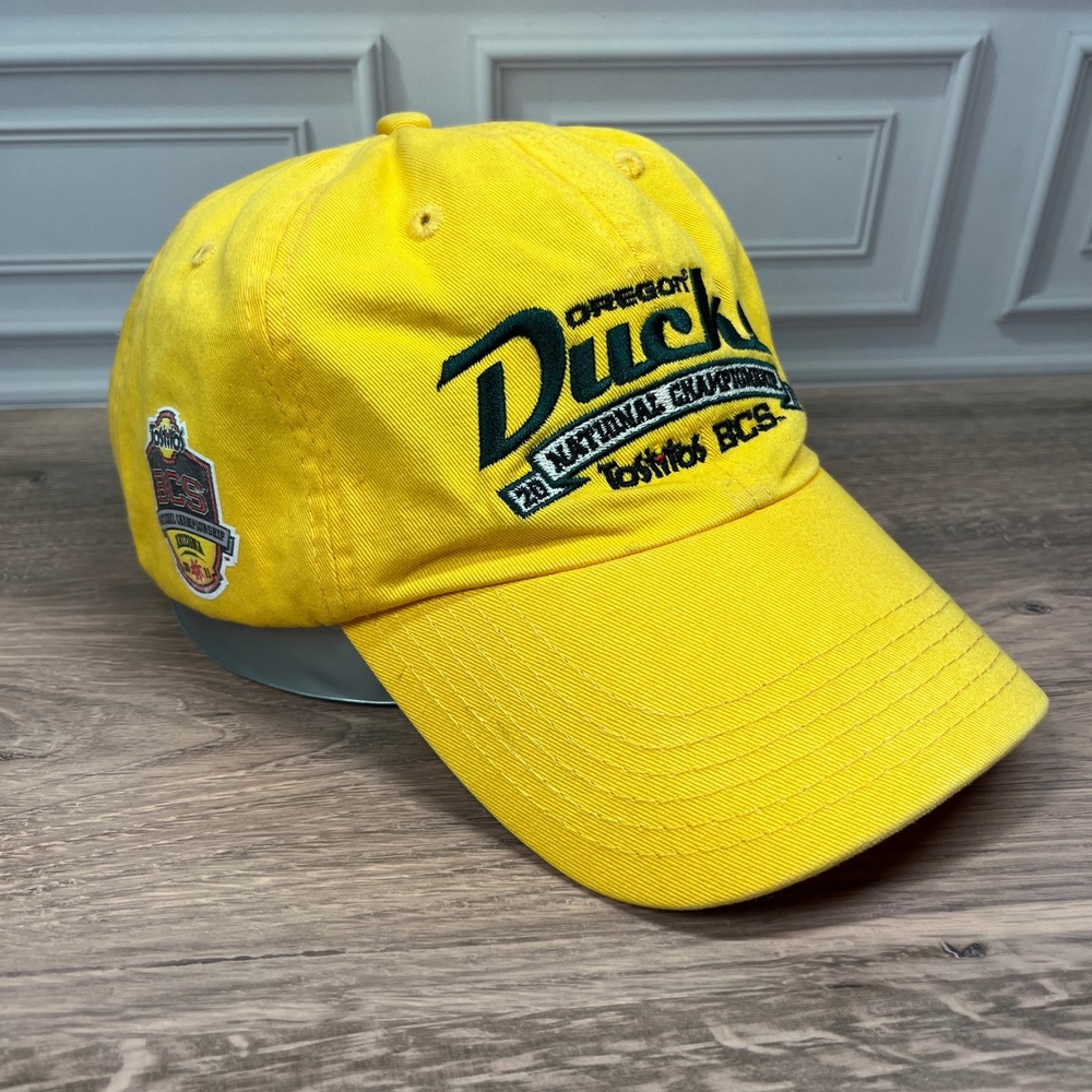 Richardson Oregon Ducks Hat Mens OSFA Yellow 2011 BCS National Championship R55